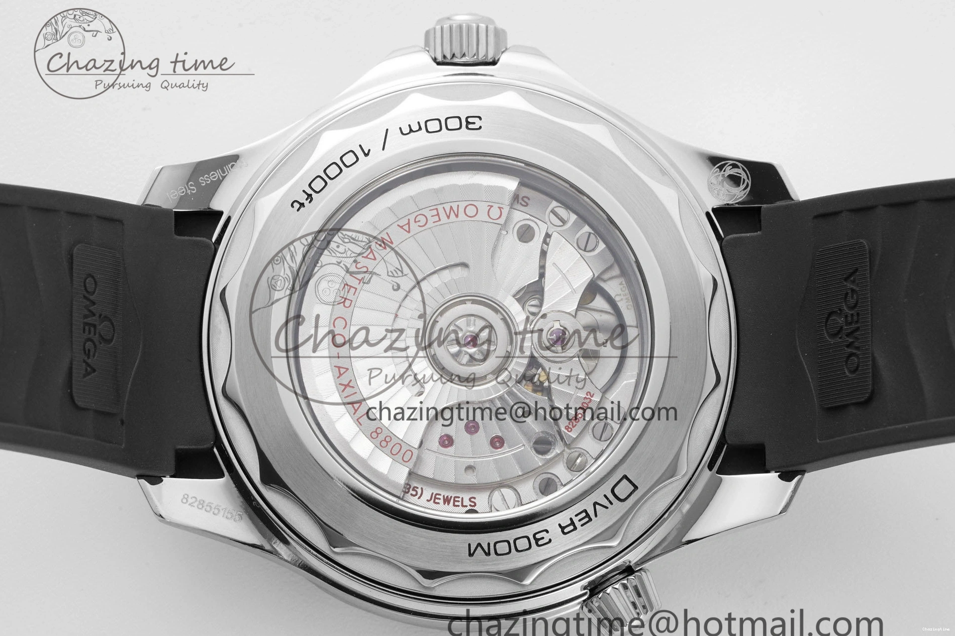 0314 Seamaster Diver 300M ZF 1:1 Best Edition Black Ceramic Black Dial on Black Rubber Strap A EasyMatch 7821